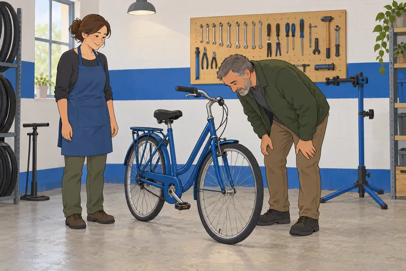 contenido de la aparece al reparar bicicletas.