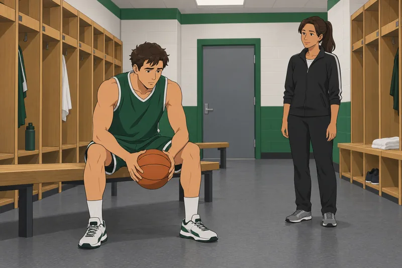Coping Strategies in captures a calm basketball pause.