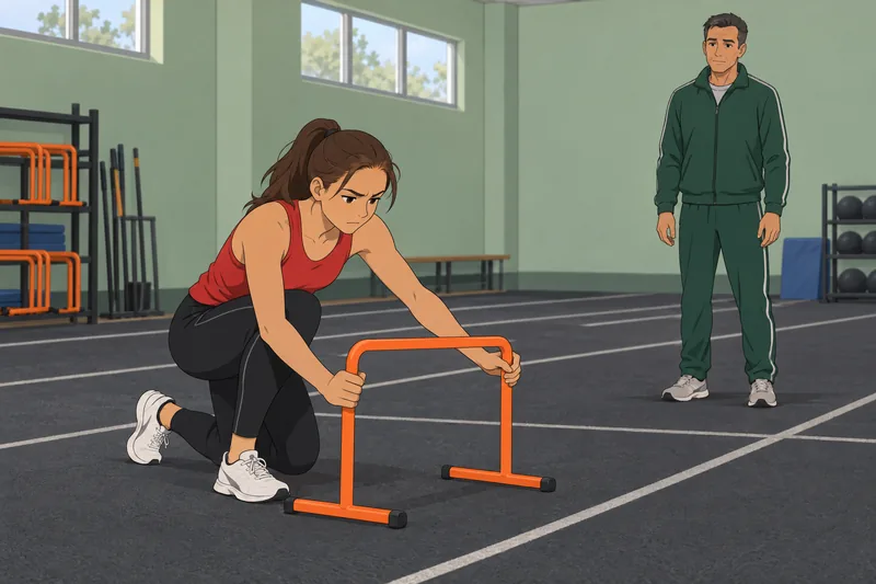 Coping Strategies in shows hurdle practice.