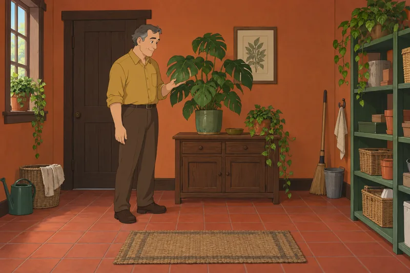 Clinical Outcomes in a calm plant-care moment.