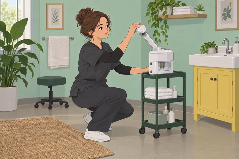 El cuestionario de cosmetología incluye equipos faciales.