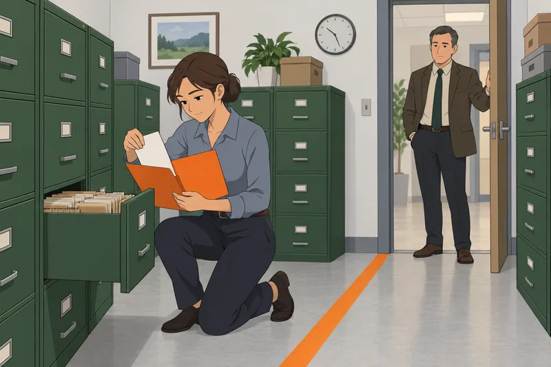 Counterintelligence Awareness and document preservation stays orderly.