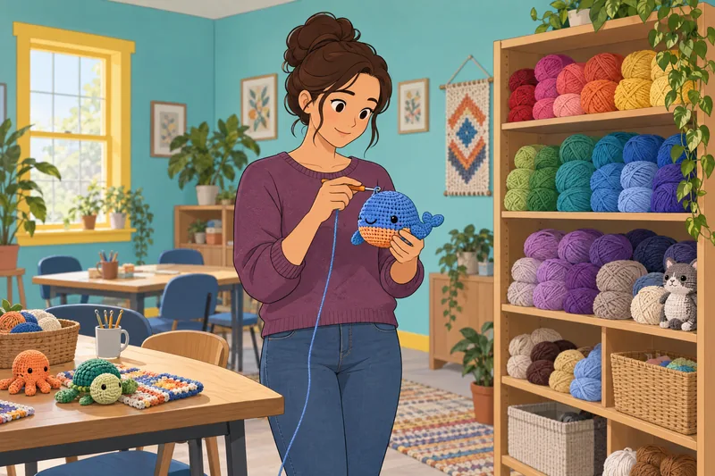 Crochet Quiz shows careful amigurumi work.