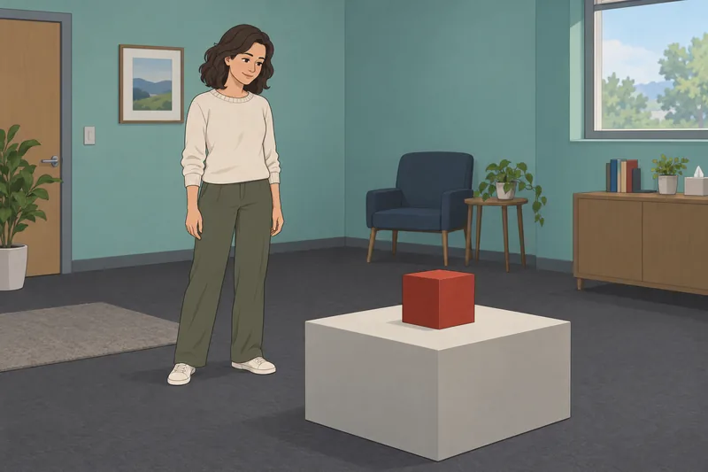 Test de personalidad del: persona observa un cubo.