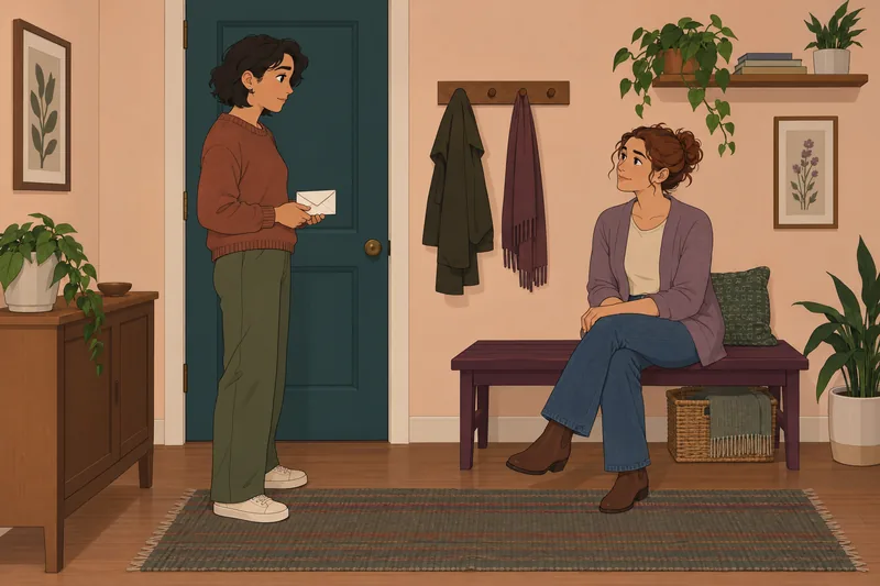 Cupioromantic Quiz portrays a calm hallway conversation.