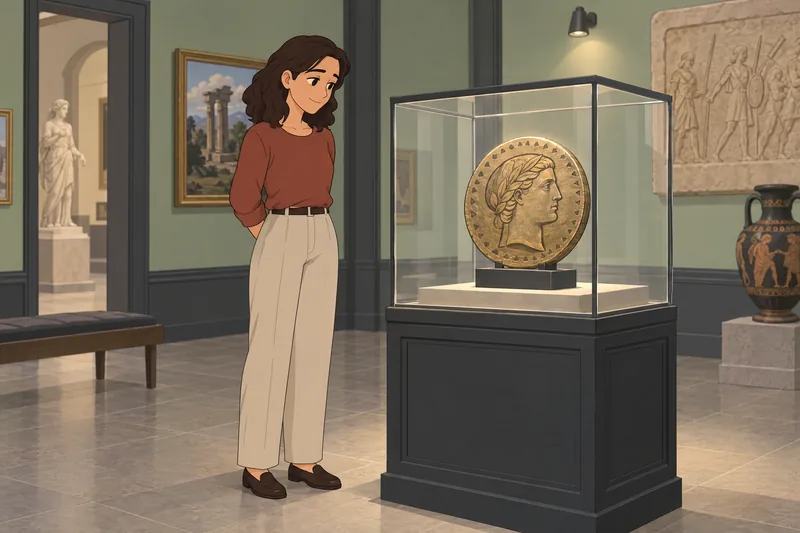 El cuestionario sobre monedas muestra una moneda antigua.