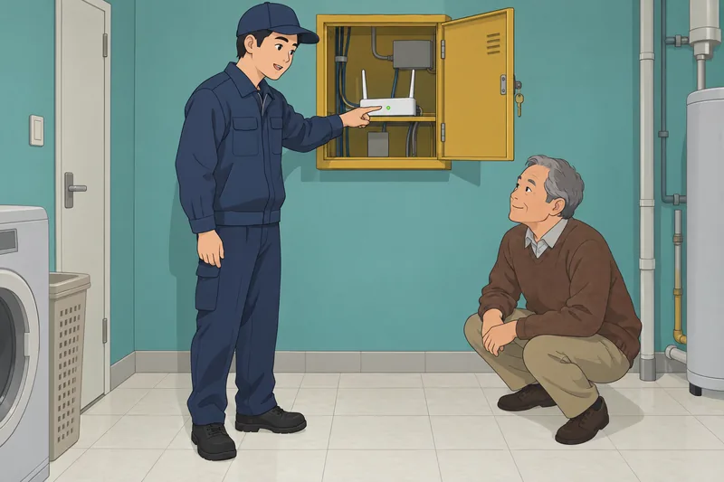 El cuestionario de ciberseguridad presenta un router protegido.