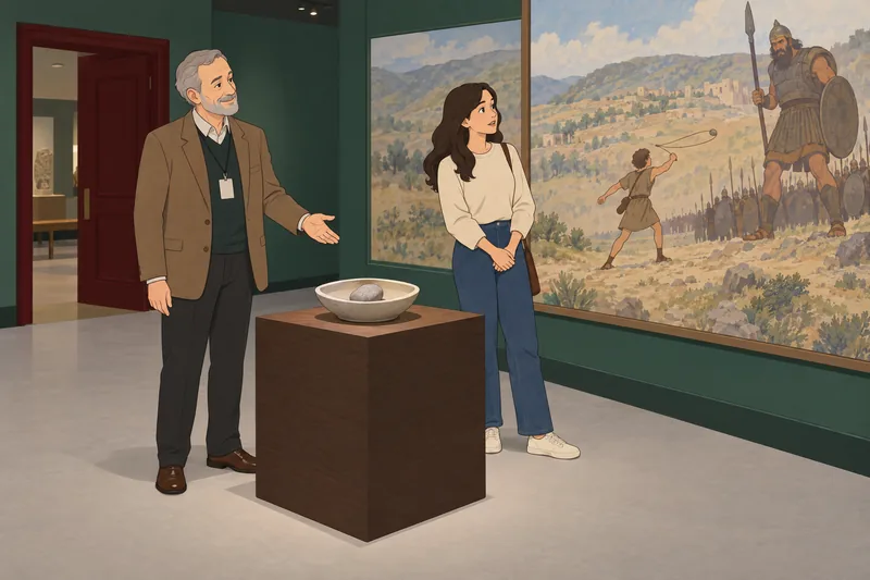 El cuestionario sobre David junto a un mapa.