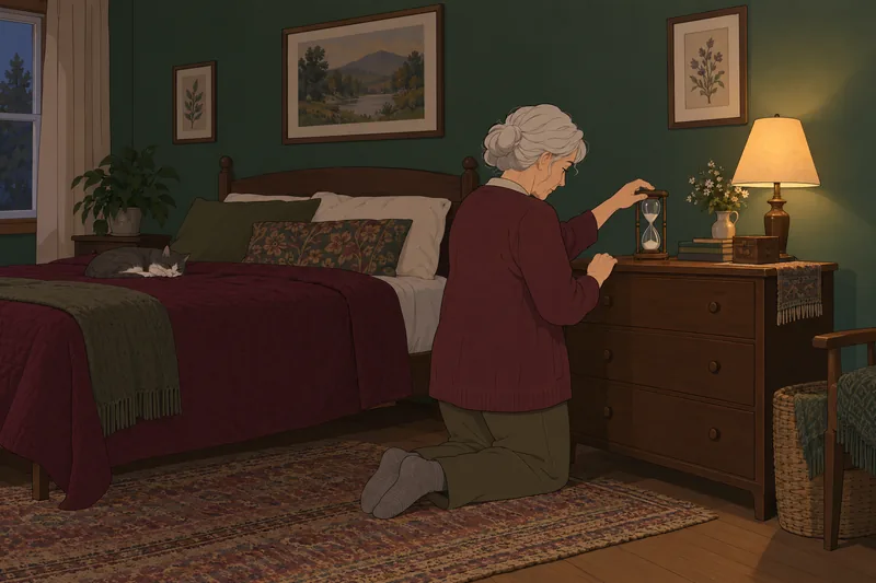 Death Anxiety Scale frames a reflective bedroom moment.
