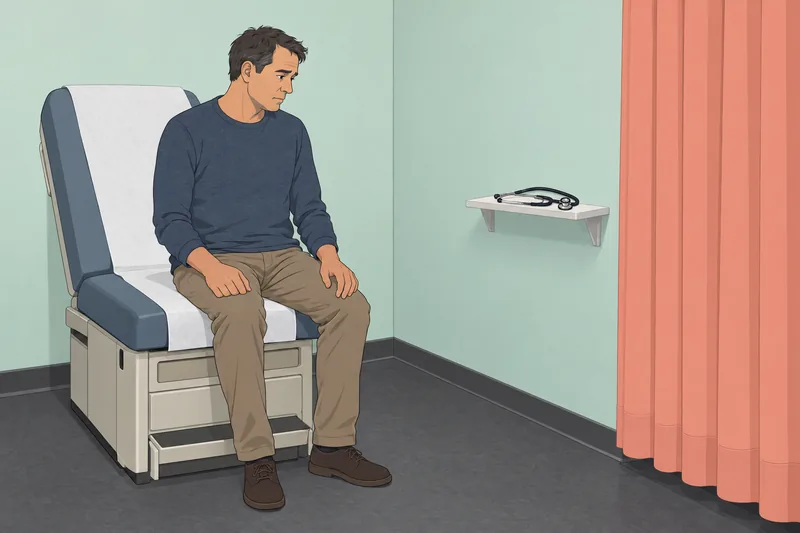 La escala de ansiedad aparece en una clínica.