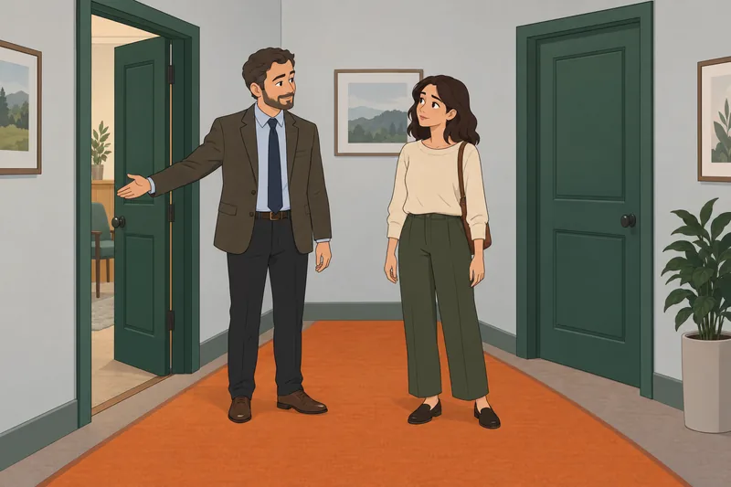 cuestionario sobre toma: visitante elige una puerta.