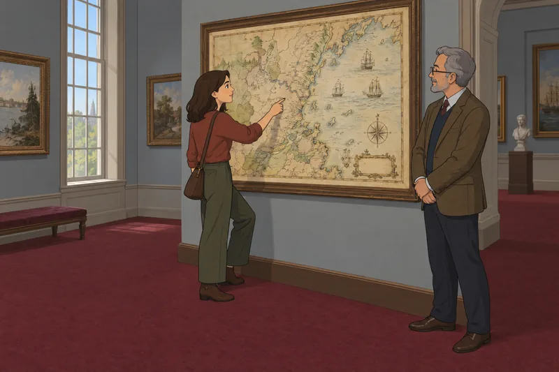 Cuestionario sobre la Declaración junto a un mapa.