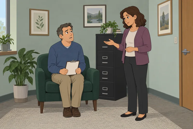 Interactional Personality Dependence: He requests guidance.