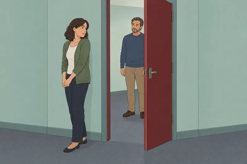 La definición de distancia muestra una charla serena.