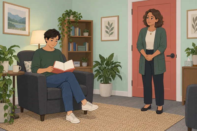 Demisexual Test shows a quiet clinic conversation.