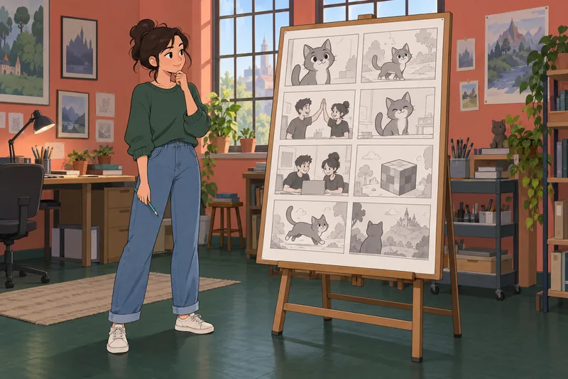Quiz de Denis: artista dibuja proyectos animados.