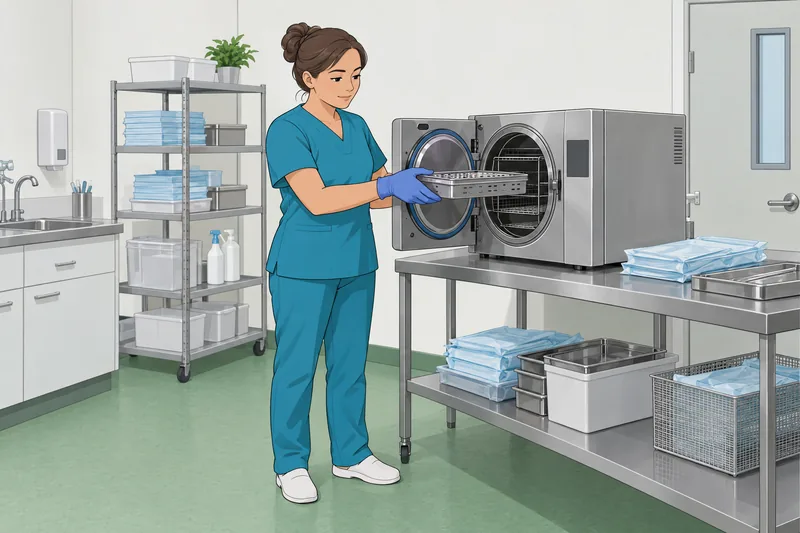El cuestionario para asistentes muestra un autoclave.