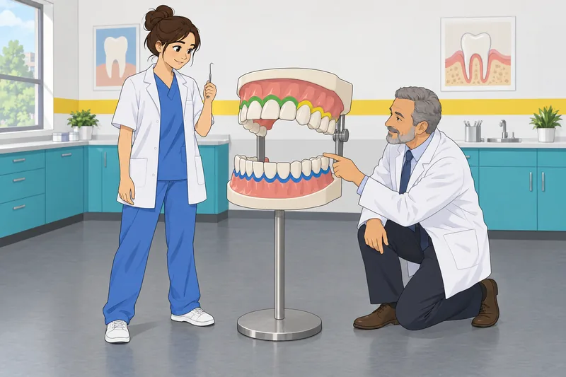 Una práctica periodontal del cuestionario sobre el registro.