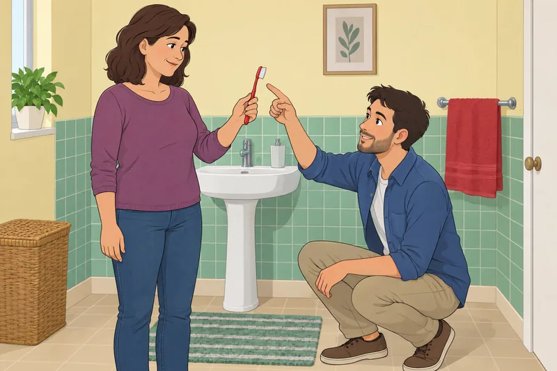 El cuestionario sobre salud ilustra el cepillado.