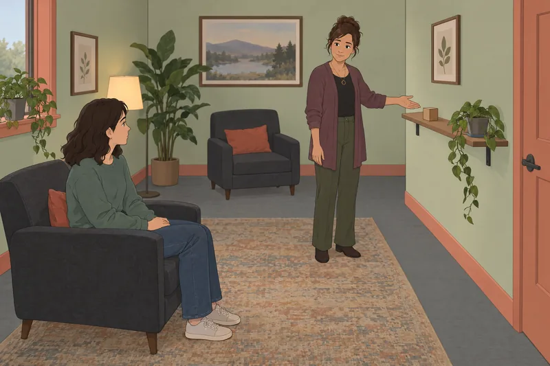 Derealization Quiz shows a calm grounding moment.