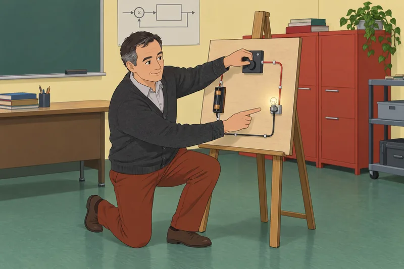 Design and Technology: testing a control circuit.