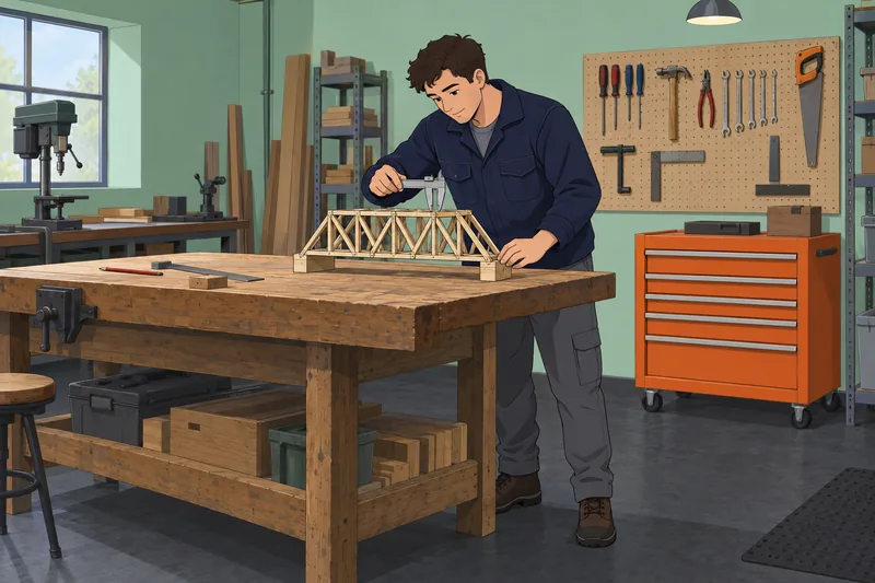 Design and Technology: examining a wooden bridge.