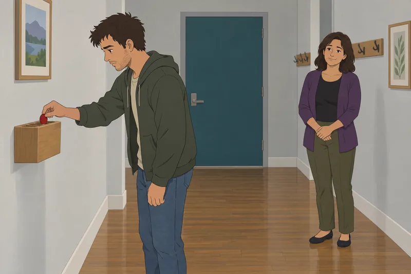 Addiction Test pauses before a deliberate choice.