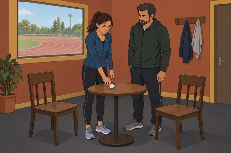 Muestra diagnóstico de la ansiedad antes de competir.