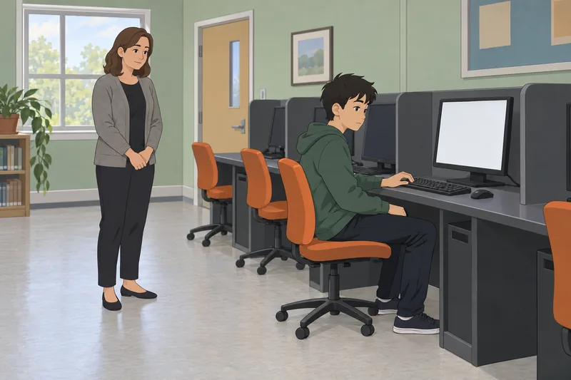 Assessment of Deviant habits surface at a computer.
