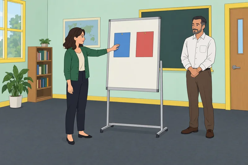 The Interactive Orientation of depicts a classroom choice.