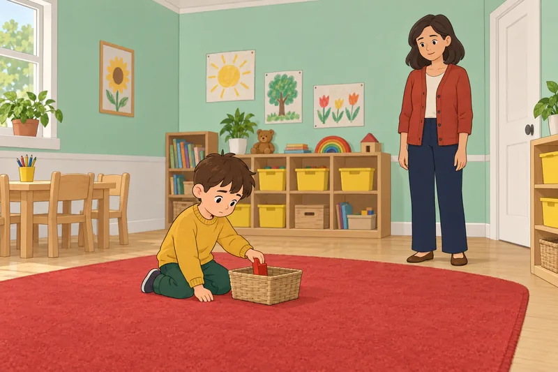 Childhood Emotional Neglect shows a child sorting blocks.