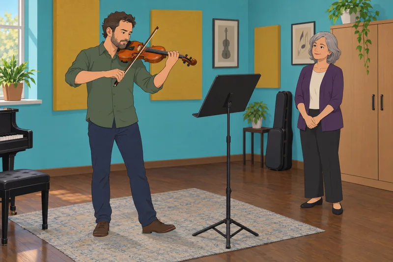 Self-Development Tendency Assessment shows patient violin practice.