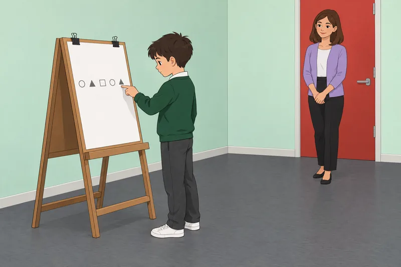 El diagnóstico del comportamiento aparece durante clase.