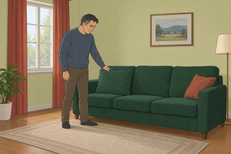 Loneliness Test reveals a vacant sofa.