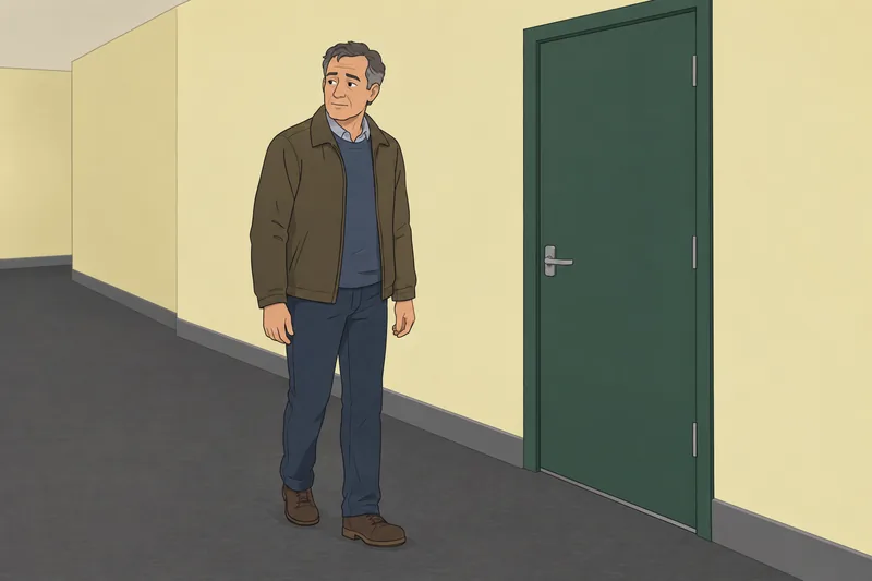 cuestionario para identificar: hombre ante puerta cerrada.