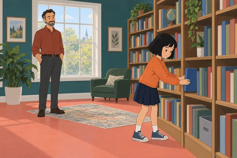 Escena del diagnóstico de la: lectura serena.