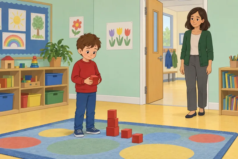 Escena del diagnóstico de la: aula escolar tranquila.
