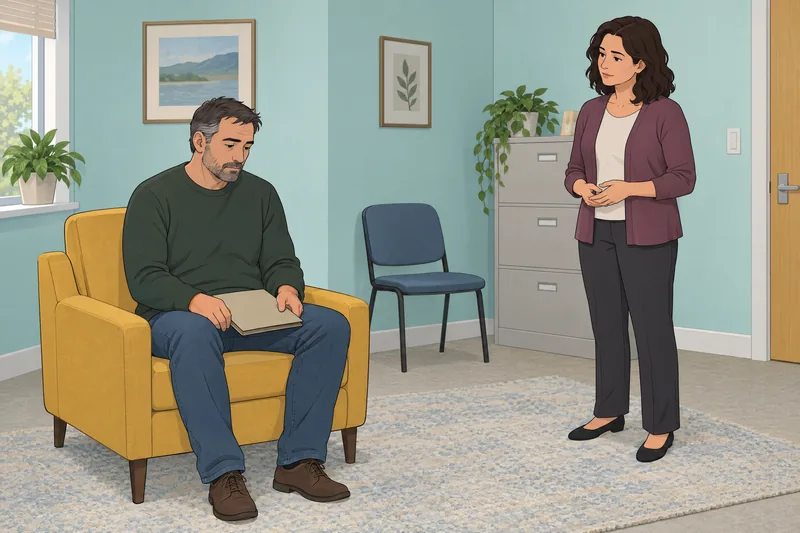 Differential Indifference Questionnaire shows restrained conversation and distance.