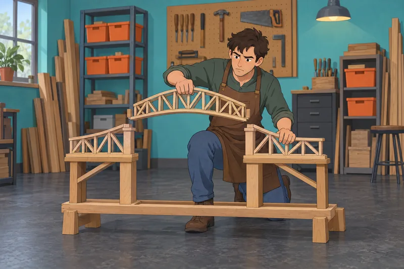 Differential Meaning-in-Life Crisis meets an unfinished wooden bridge.