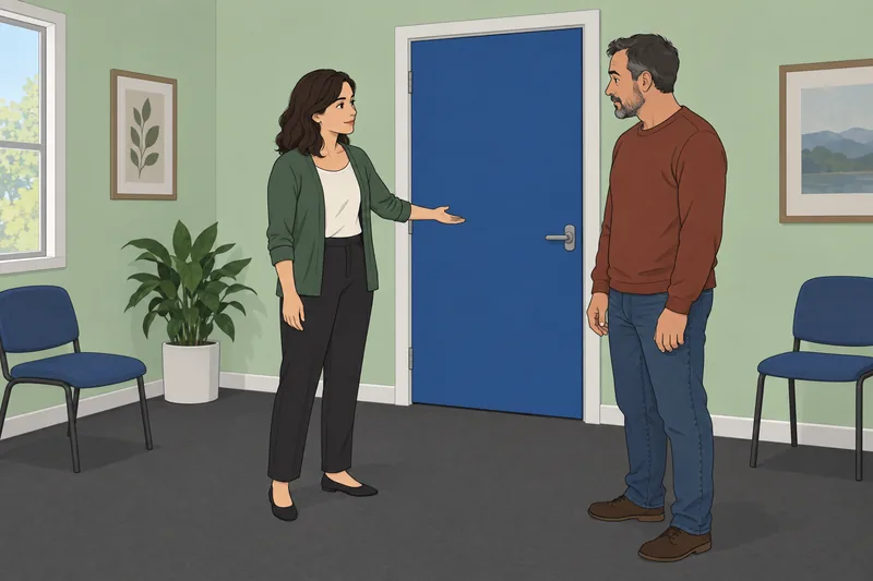 Difficult Person Quiz shows a calm boundary conversation.