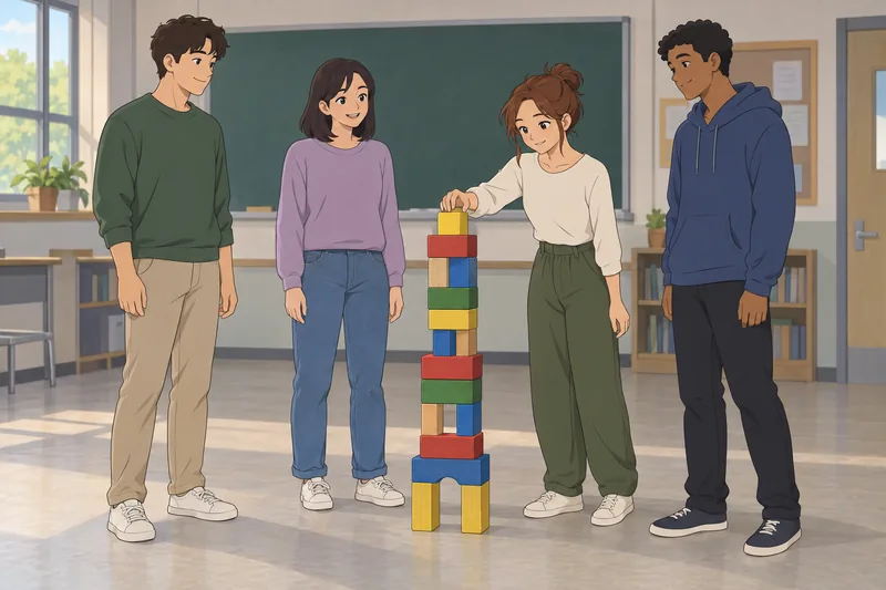 Esta escena muestra dificultades de socialización en clase.