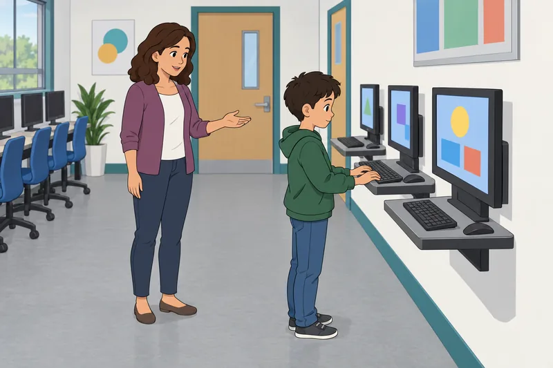 Digital Parental Mediation appears during calm computer guidance.