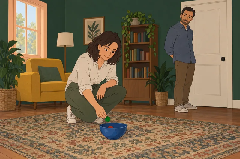 Quiz picante de muestra fichas en una sala.