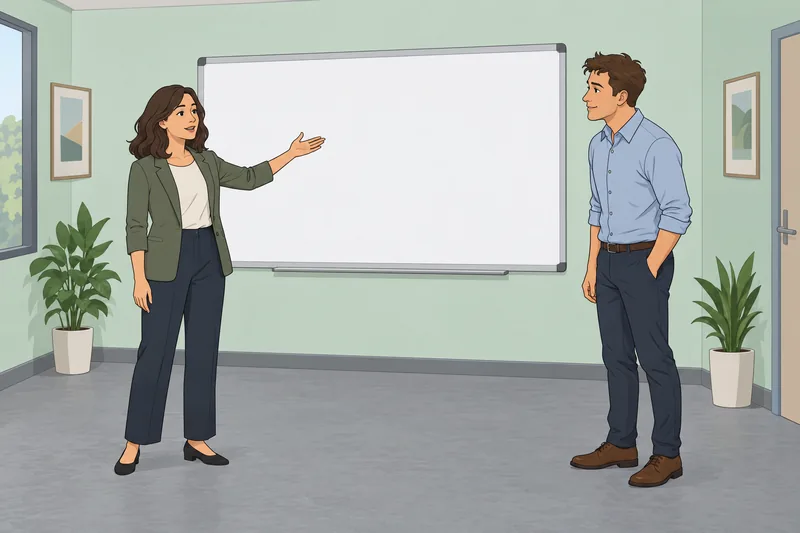 DISC Test shows a focused workplace briefing.