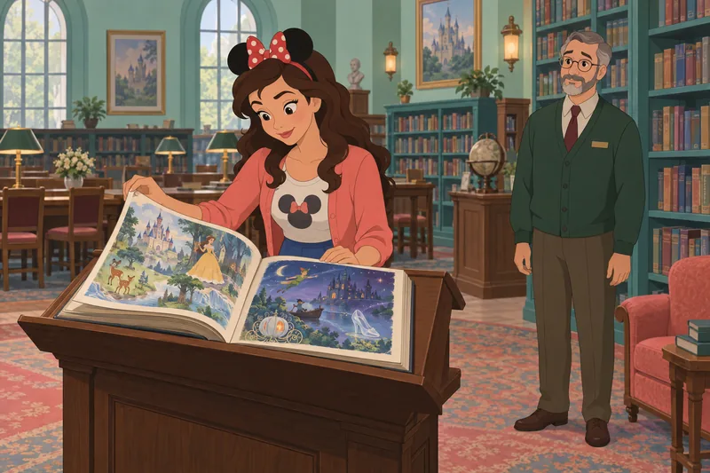 Disney Quiz with opens a colorful storybook.