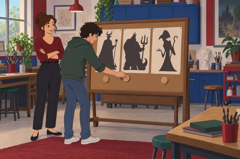 Quiz de villanos muestra pistas visuales.