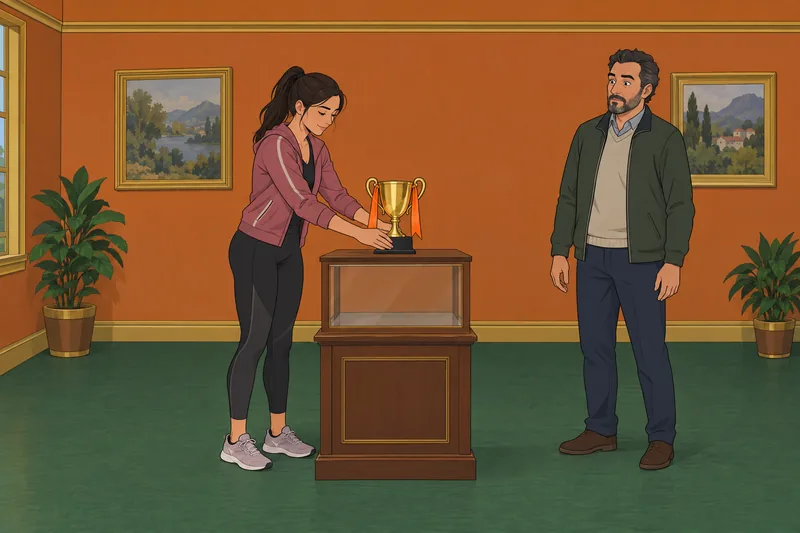 La escala de egoísmo retrata un trofeo disputado.