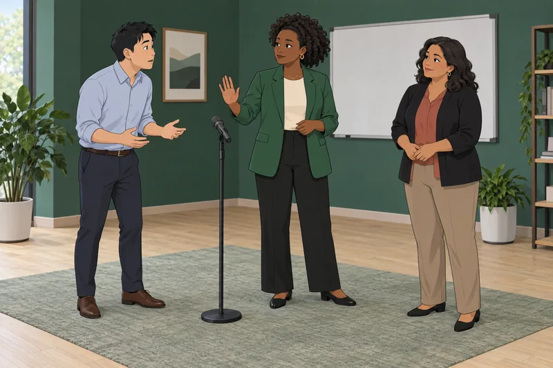 Diversity and Inclusion unfold in a team meeting.