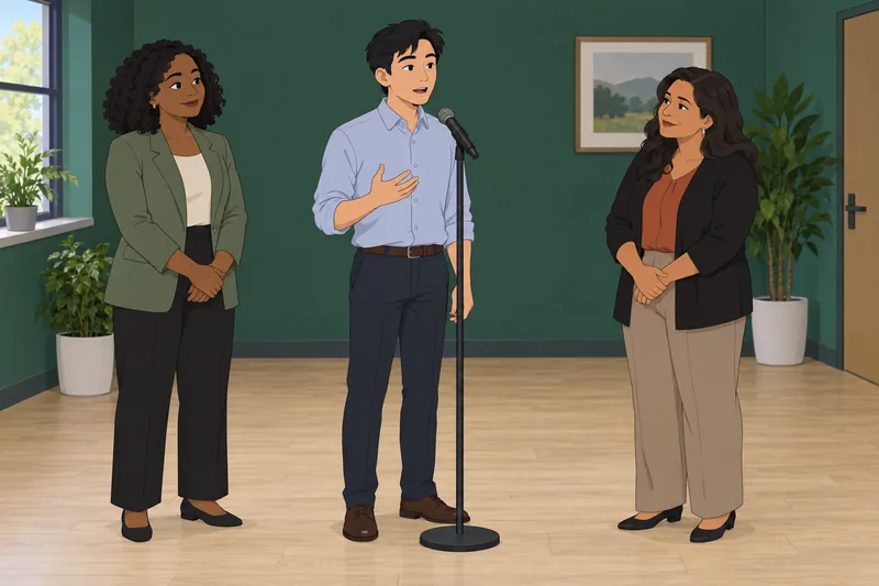 El cuestionario sobre diversidad muestra una reunión inclusiva.