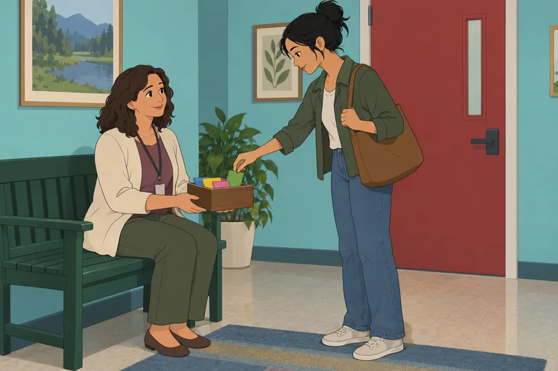 Diversity Quiz presents a calm hallway conversation.